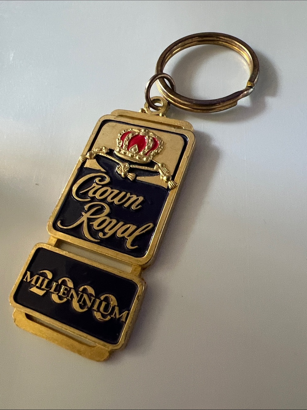 New Millennium Crown Royal Gold & Purple Keychain
